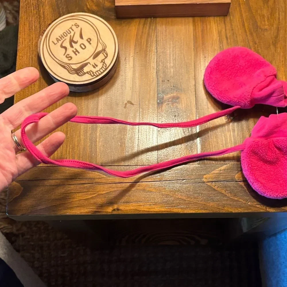 Zutano Pink Fleece Baby Mittens
